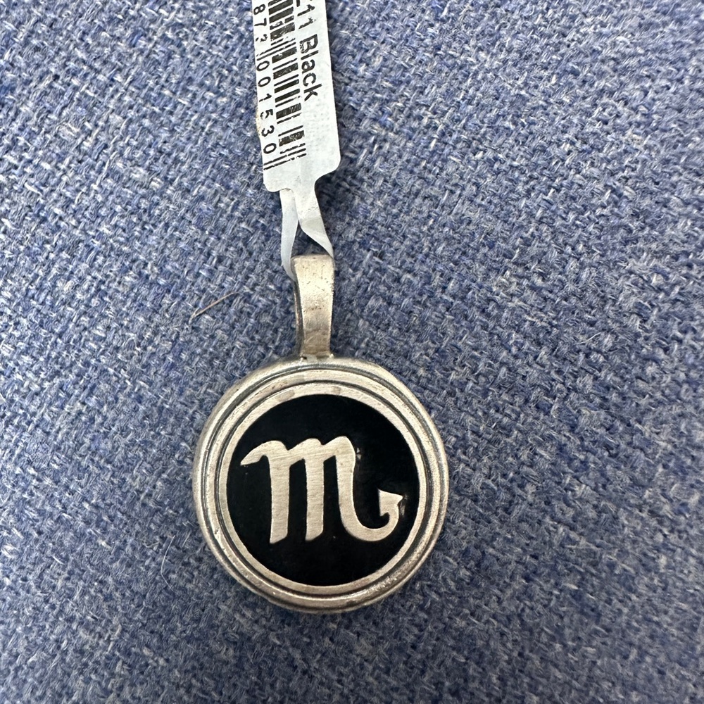 BICO Silver over pewter Scorpio Zodiac Pendant